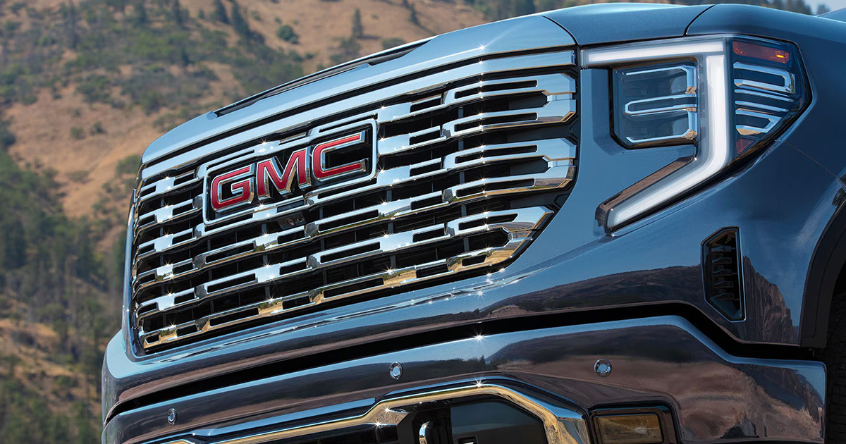2025 GMC Sierra 1500 front grille options showcasing different trim level styling variations