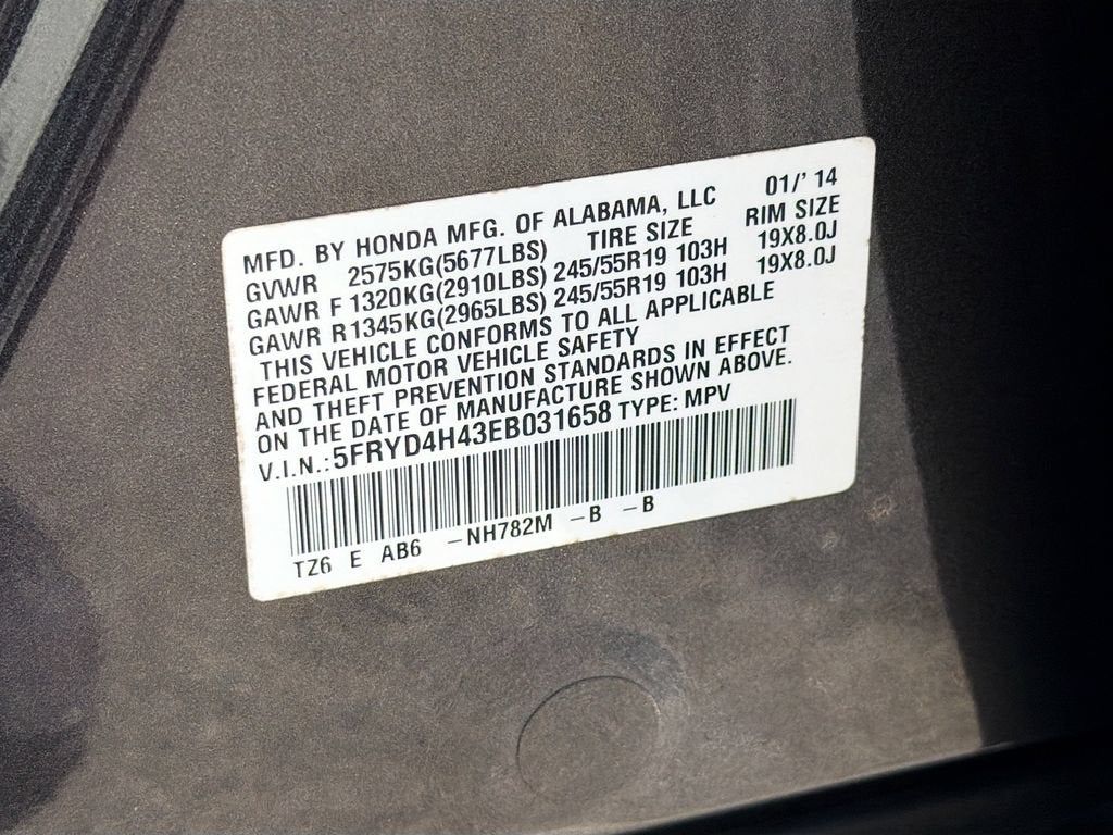 2014 Acura MDX Tech Pkg