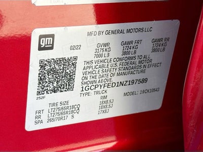 2022 Chevrolet Silverado 1500 LTD LT Trail Boss