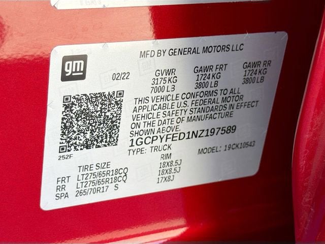 2022 Chevrolet Silverado 1500 LTD LT Trail Boss