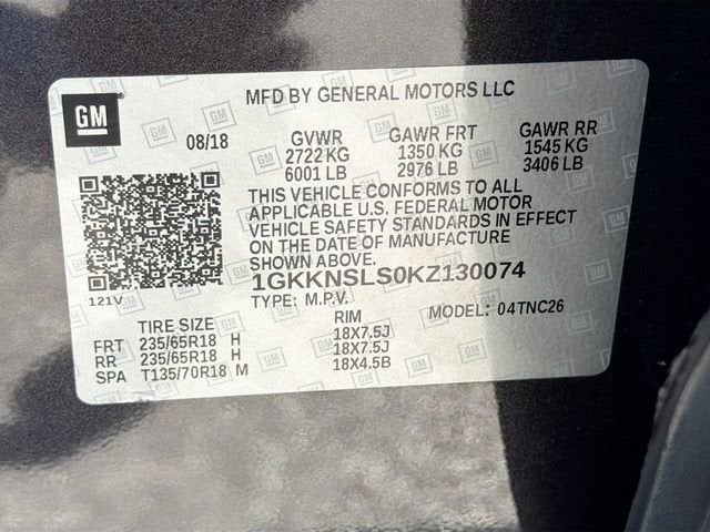 2019 GMC Acadia SLE