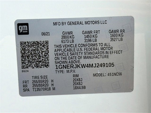 2021 Chevrolet Traverse RS