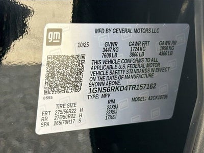 2026 Chevrolet Tahoe RST