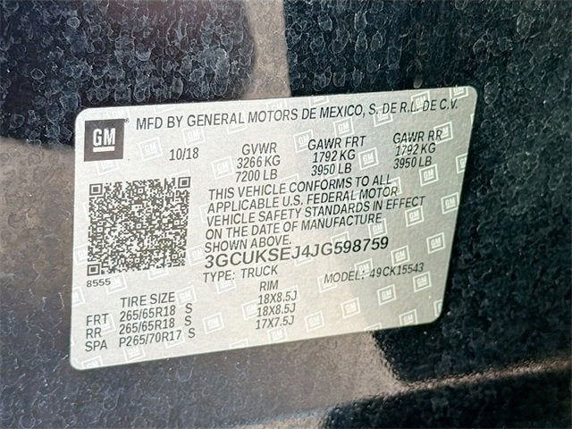 2018 Chevrolet Silverado 1500 LTZ