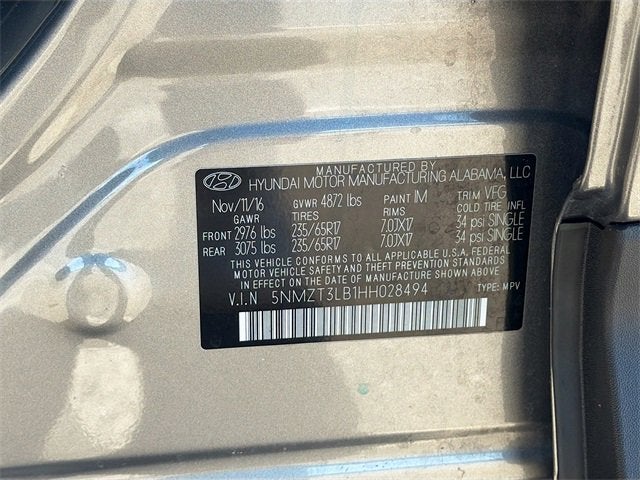 2017 Hyundai Santa Fe Sport 2.4L